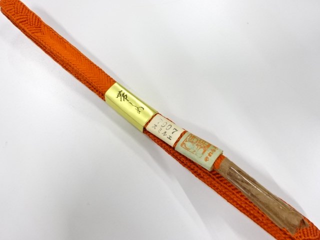 未使用品　正絹　手組帯締め